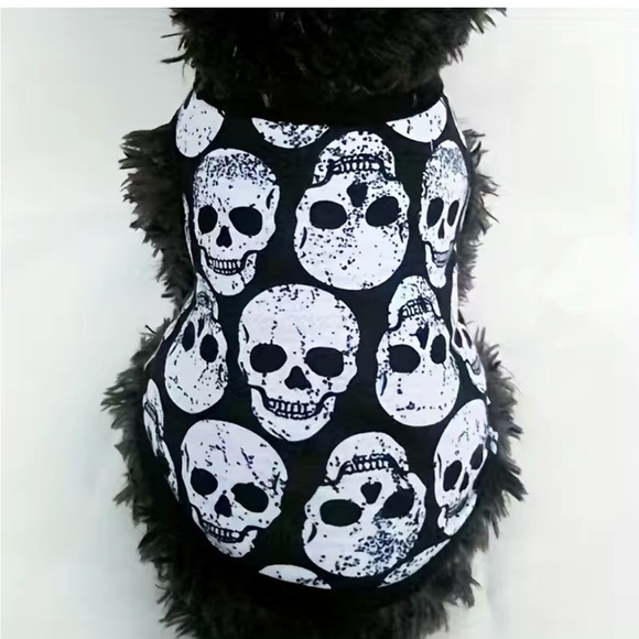 NWT Skull Graphic Tanktop for Pets - Picture 1 of 5